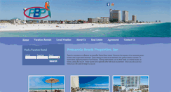 Desktop Screenshot of pensacolabeachproperty.com